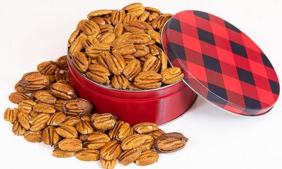 1 LB. HALVES IN DECORATIVE TIN
